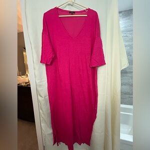 Massimo Dutti Fuchsia Castan Swim Coverup Size XS/S
